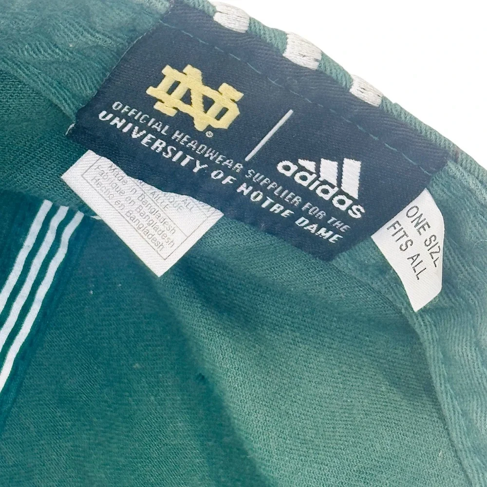Adidas Notre Dame Fighting Irish Green Adjustable‎ Baseball Hat OSFM Classic